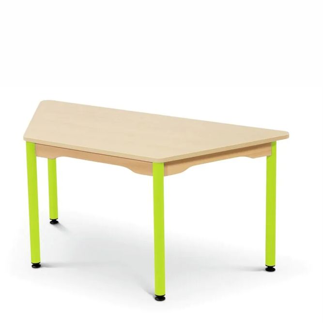 Trapeztisch 120 x 60 cm laminiert, 5 Farben, 7 Höhen
